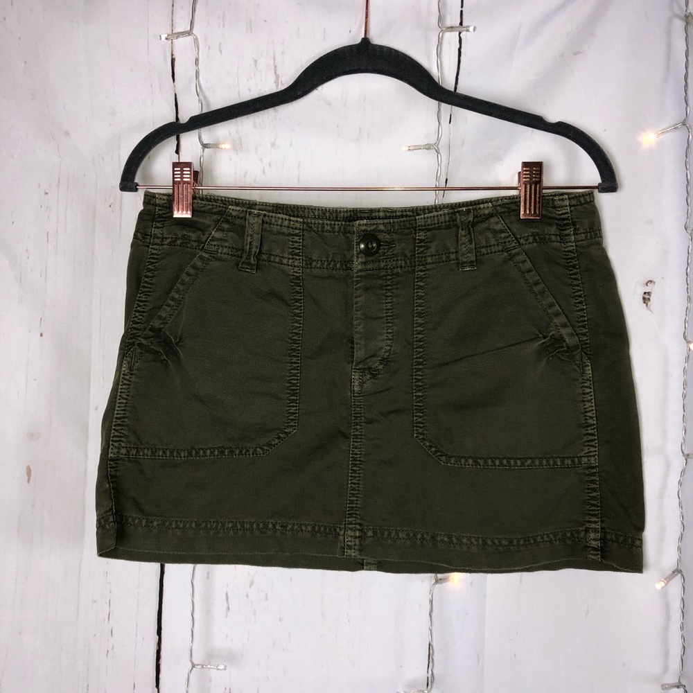 Aerie Army Green Mini Skirt